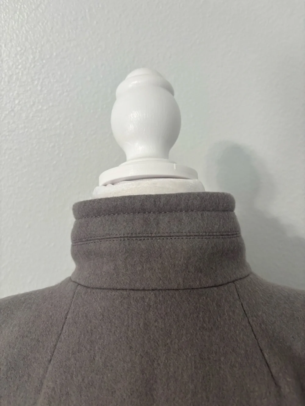 J.Crew Womens Lady Day Coat Size 4 Wool Blend Jacket Gray Knee Length EUC - Picture 9 of 13